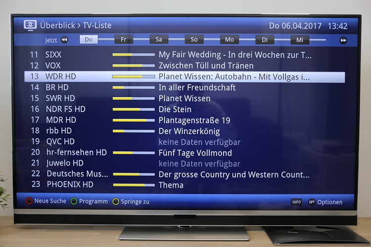 TechniSat UHD55 SL EPG 02
