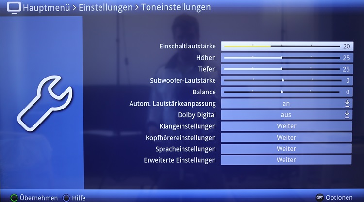 TechniSat UHD55 SL Menue 12