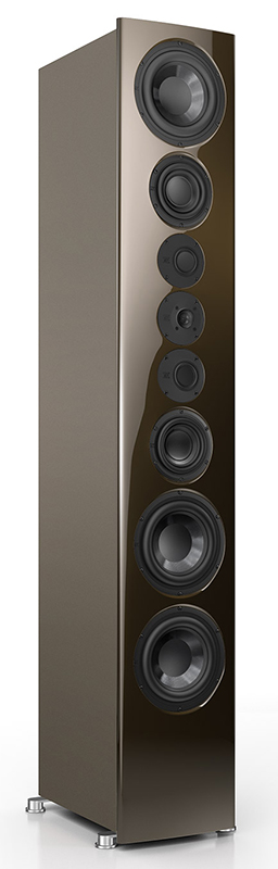 nuvero 170 standlautsprecher goldbraun