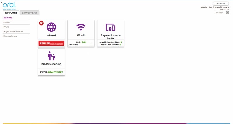 Netgear Orbi Interface 01