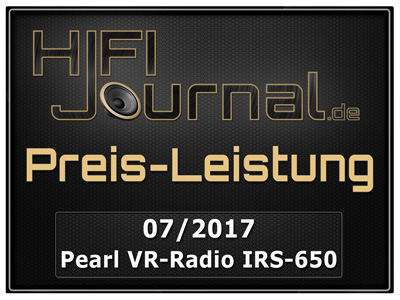 Pearl VR Radio IRS 650 klein