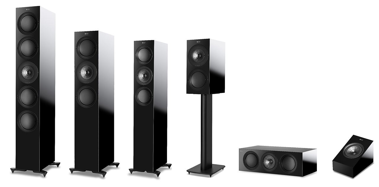 KEF R Serie 2018 Lineup Schwarz