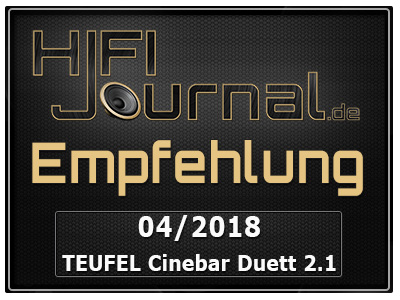 Teufel Cinebar Duett Award