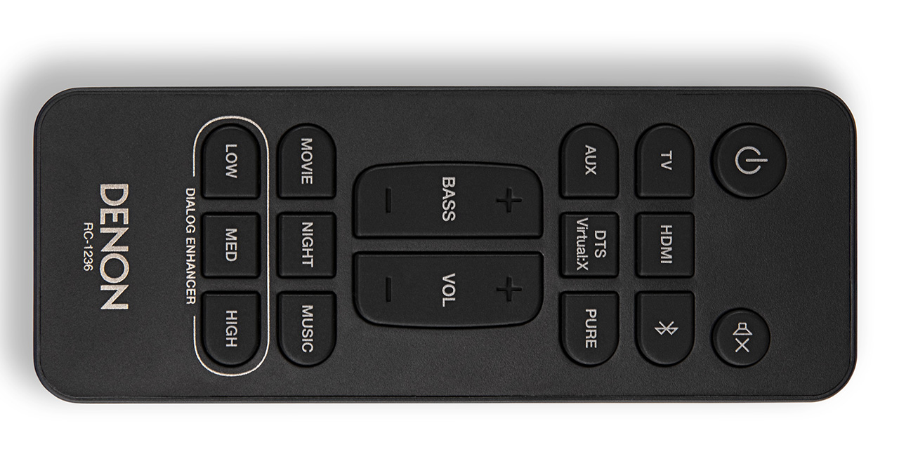 Denon DHT S216 soundbar studio remote