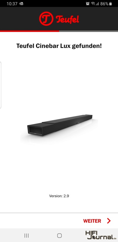 Teufel Cinebar Lux Raumfeld App 01