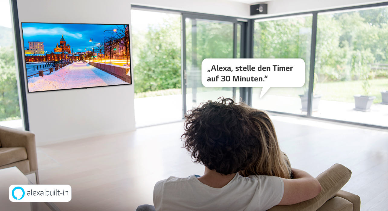 LG OLED 2020 Alexa Spracheingabe