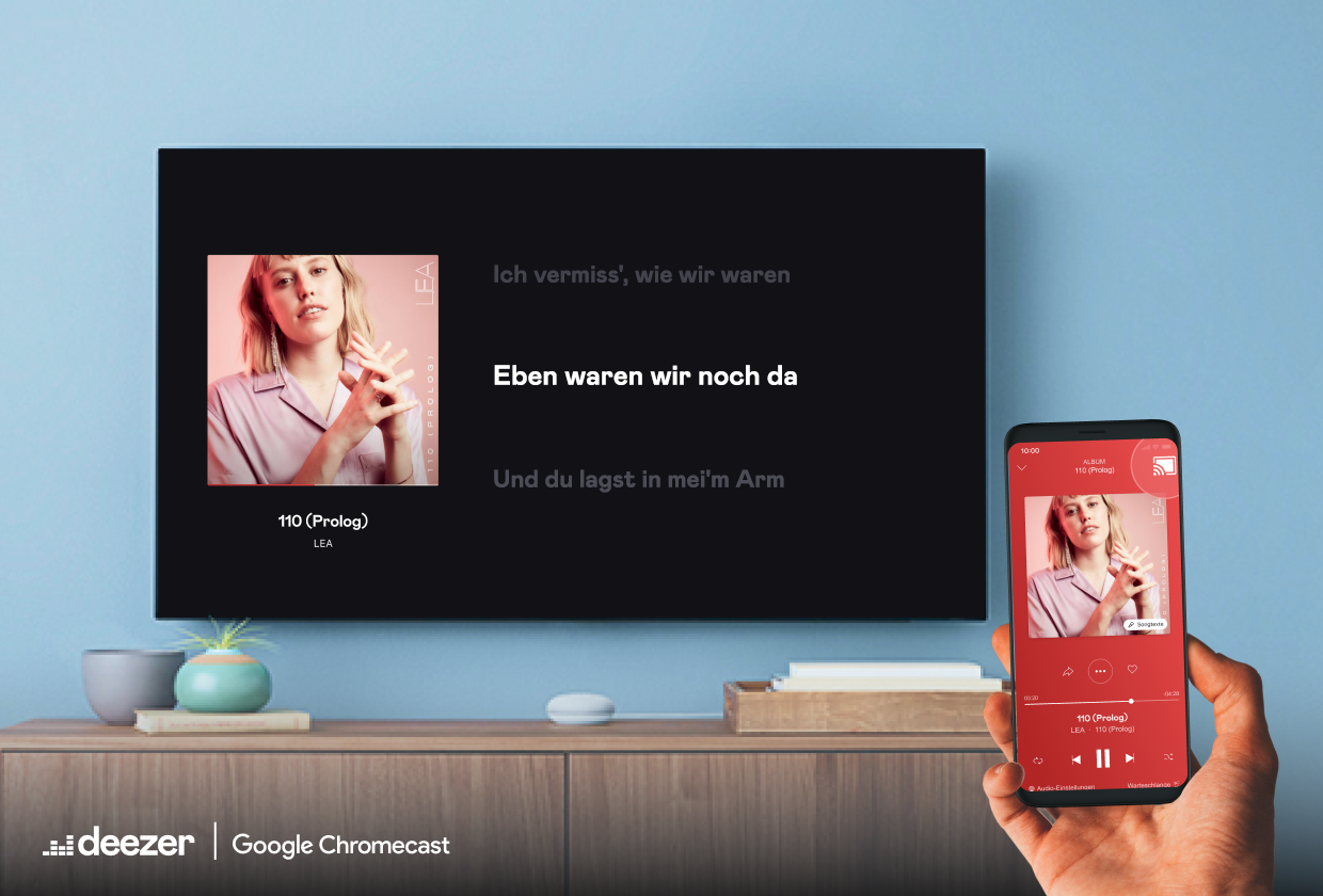 Deezer Chromecast Songtexte 1240x840