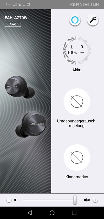 Technics EAH AZ70W Connect App 10