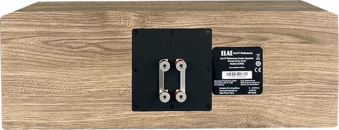 elac ucr52 center speaker white oak back