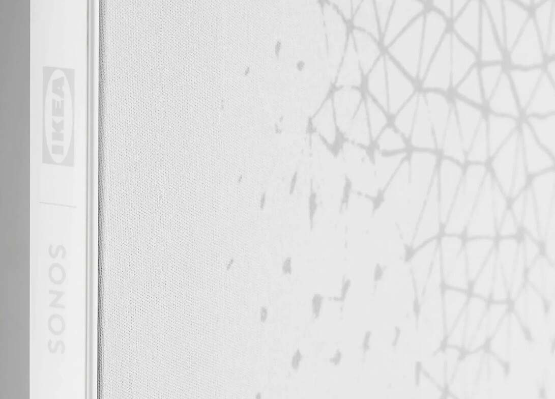 IKEA Symfonisk Picture Frame white on wall speaker