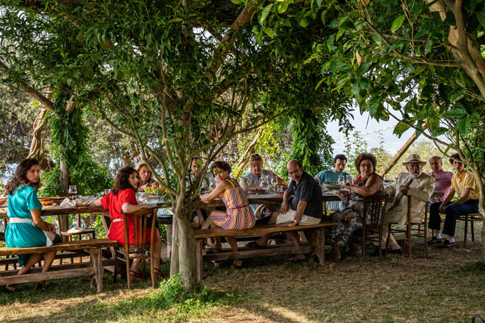 Set of "The hand of God" by Paolo Sorrentino.in the picture from right Filippo Scotti, Toni Servillo, Renato Carpentieri, Mimma Lovoi, Marlon Joubert, Franco Pinelli, Carmen Pommella, Teresa Saponangelo, Massimiliano Gallo, Antonella Morea, Monica Nappo and Luisa Ranieri.Photo by Gianni FioritoThis photograph is for editorial use only, the copyright is of the film company and the photographer assigned by the film production company and can only be reproduced by publications in conjunction with the promotion of the film.The mention of the author-photographer is mandatory: Gianni Fiorito.Set della serie Tv "E' stata la mano di Dio" di Paolo Sorrentino.Nella foto Filippo Scotti, Toni Servillo, Renato Carpentieri, Mimma Lovoi, Marlon Joubert, Franco Pinelli, Carmen Pommella, Teresa Saponangelo, Massimiliano Gallo, Antonella Morea, Monica Nappo e Luisa Ranieri.Foto di Gianni FioritoQuesta fotografia è solo per uso editoriale, il  diritto d'autore è della società cinematografica e del fotografo assegnato dalla società di produzione del film  e può essere riprodotto solo da pubblicazioni in concomitanza con la promozione del film. E’ obbligatoria la menzione  dell’autore- fotografo: Gianni Fiorito.