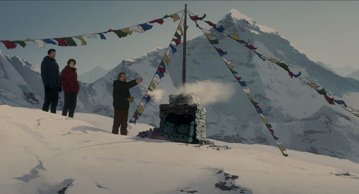 THE SUMMIT OF THE GODS - (L-R) FUKAMACHI, HABU and ANG. © Le Sommet des Dieux – 2021 / Julianne Films / Folivari / Mélusine Productions / France 3 Cinéma / AuRA Cinéma