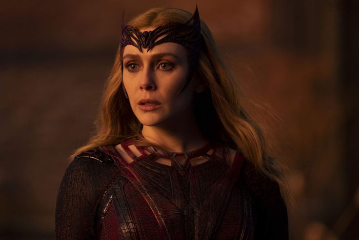 Elizabeth Olsen as Wanda Maximoff in Marvel Studios' DOCTOR STRANGE IN THE MULTIVERSE OF MADNESS. Photo courtesy of Marvel Studios. ©Marvel Studios 2022. All Rights Reserved.