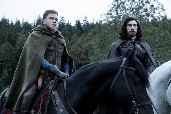 Matt Damon as Jean de Carrouges and Adam Driver as Jacques LeGris in 20th Century Studios' THE LAST DUEL. Photo by Patrick Redmond. © 2021 20th Century Studios. All Rights Reserved.
