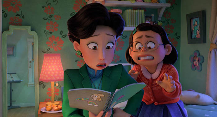 MOTHER, PLEASE! -- Disney and Pixar’s all-new original feature film “Turning Red” introduces 13-year-old Mei Lee and her mother, Ming. They’ve always been close, so when Mei begins showing interest in typical teenager things—like boys, for example—Ming is a little (or a lot) tempted to overreact. Featuring Rosalie Chiang as the voice of Mei Lee, and Sandra Oh as the voice of Ming, “Turning Red” will debut exclusively on Disney+ (where Disney+ is available) on March 11, 2022. © 2022 Disney/Pixar. All Rights Reserved.