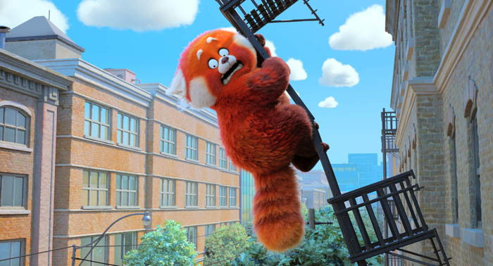 RED ALERT – In Disney and Pixar’s all-new original feature film “Turning Red,” 13-year-old Mei Lee “poofs” into a giant panda when she gets too excited (which for a teenager is practically ALWAYS). This unfortunate new reality for the teenager lands her in a multitude of awkward situations. Featuring Rosalie Chiang as the voice of Mei Lee, “Turning Red” opens in theaters on March 11, 2022. © 2021 Disney/Pixar. All Rights Reserved.