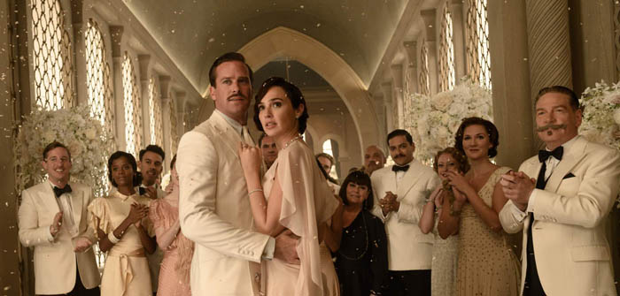 In director Kenneth Branagh’s mystery-thriller “Death on the Nile” based on the 1937 novel by Agatha Christie, Simon Doyle (ARMIE HAMMER) and Linnet Ridgeway (GAL GADOT) are a picture-perfect couple on a honeymoon voyage down the Nile River which is tragically cut short. Wedding guests aboard the glamorous river steamer in this daring tale about the emotional chaos and deadly consequences triggered by obsessive love include Belgian sleuth Hercule Poirot (KENNETH BRANAGH) and an all-star cast of suspects. Twentieth Century Studios’ “Death on the Nile” opens in U.S. theaters October 23, 2020. Photo by Rob Youngson. © 2020 Twentieth Century Fox Film Corporation. All Rights Reserved.