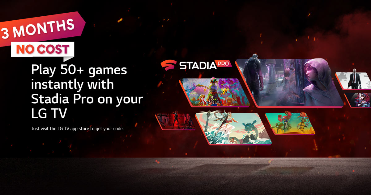 LG TV stadia pro
