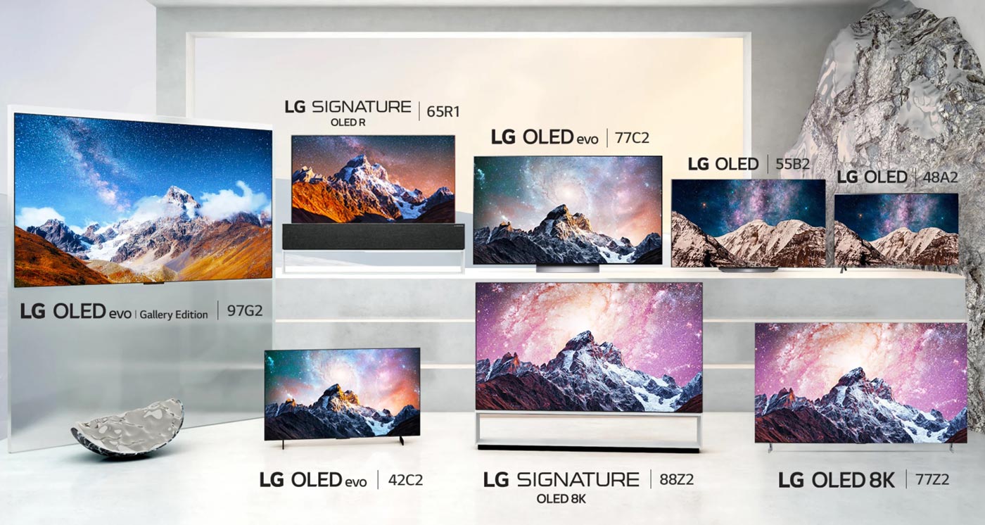 LG OLED 2022 Lineup alle Modelle