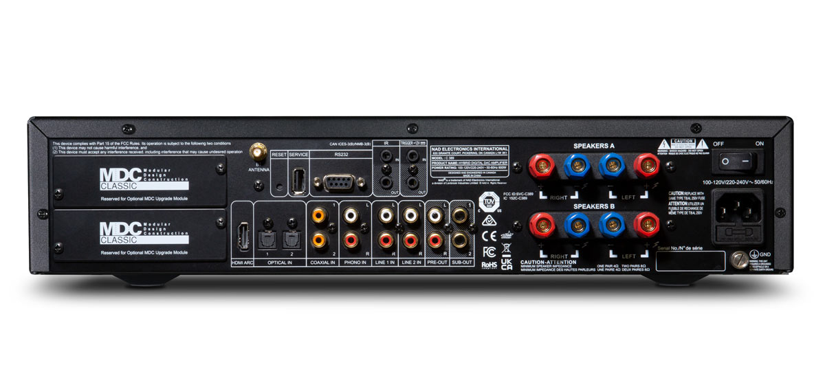 nad c389 rear