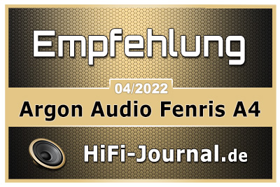 argon audio fenris A4 award