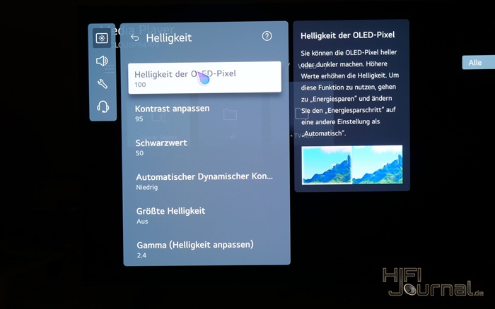 LG webOS22 OLED C2 25