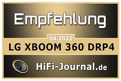 LG XBOOM 360 DRP4 award