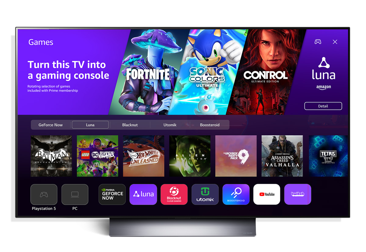 Amazon Luna LG OLED TV