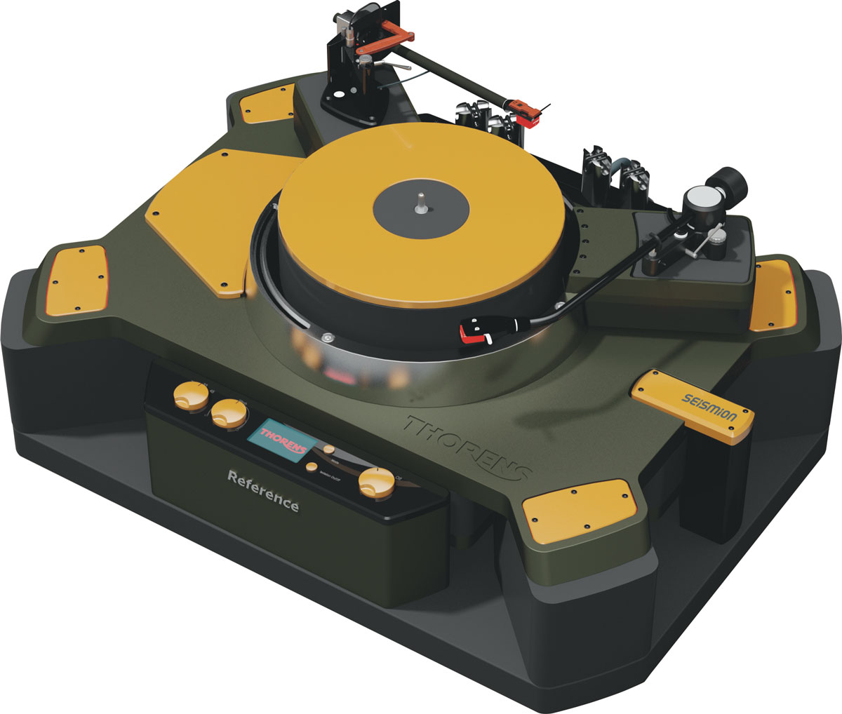 Thorens New Reference green gold front