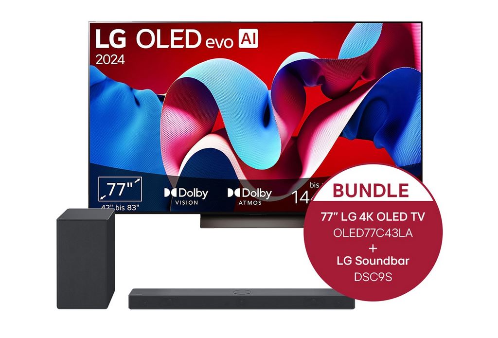 LG C4 77 Zoll DSC9S Bundle