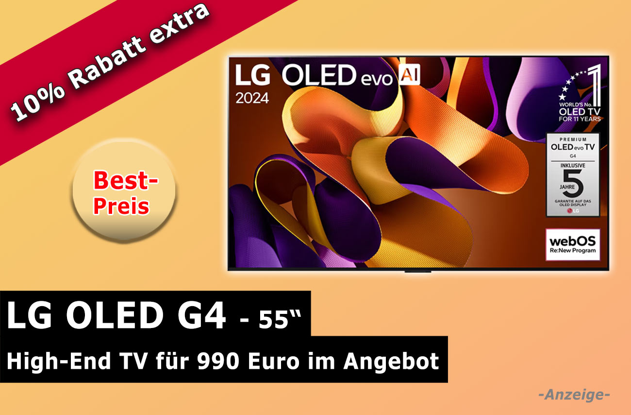 LG Angebot Aufmacher G4 55 Zoll Weekend Sale