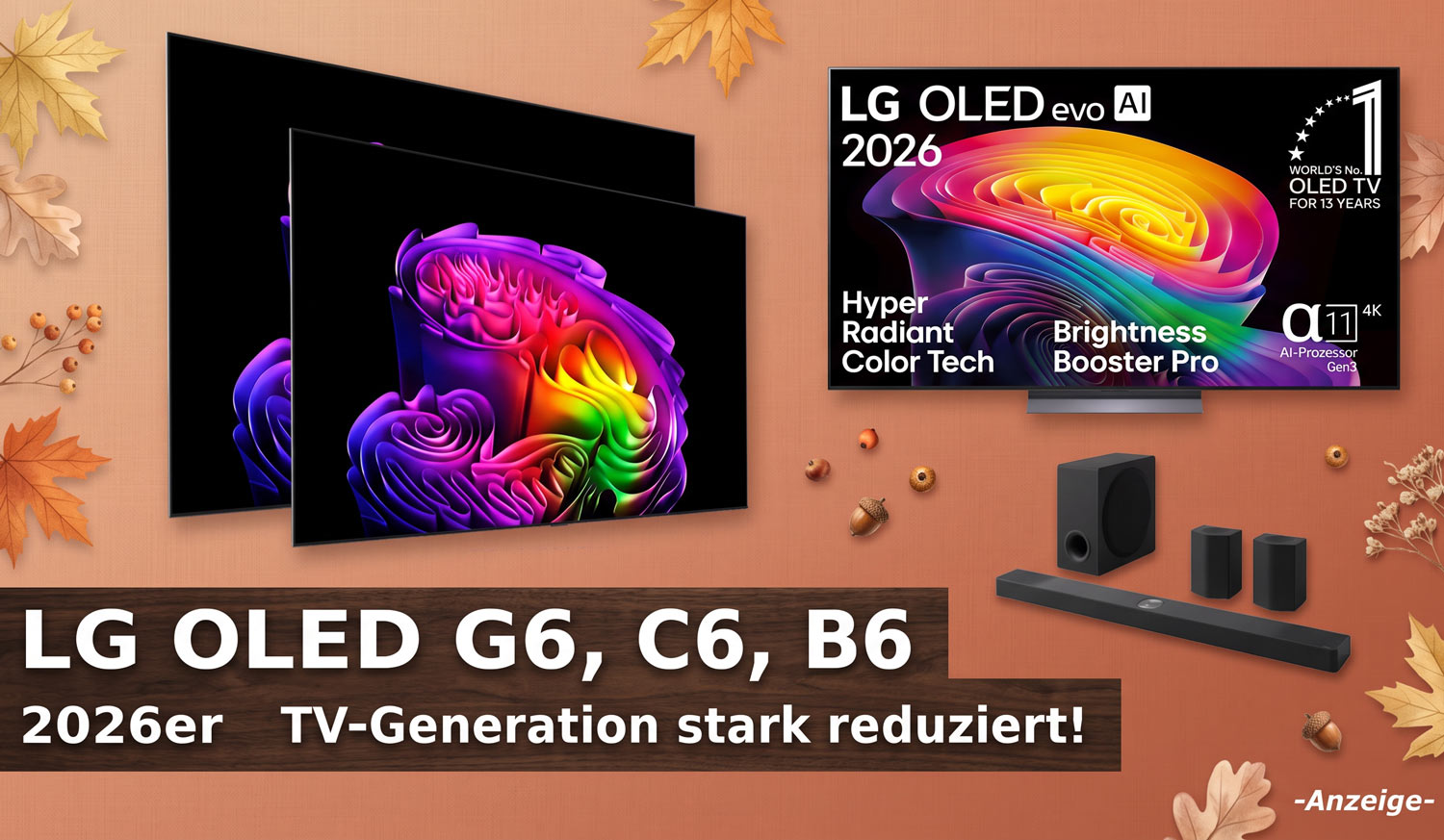 LG Herbst Deals 2026 C6 G6 B6 OLED TV